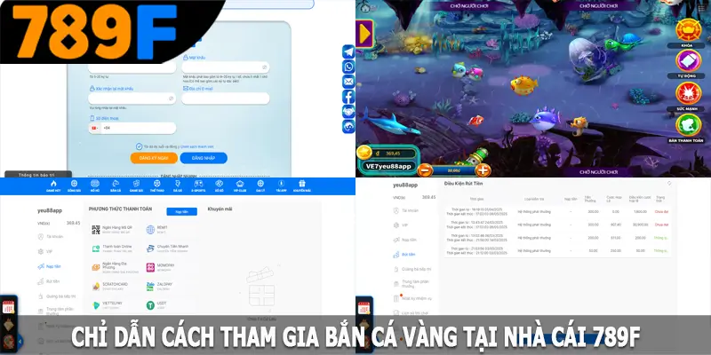 Chỉ dẫn cách tham gia bắn cá vàng tại nhà cái 789F