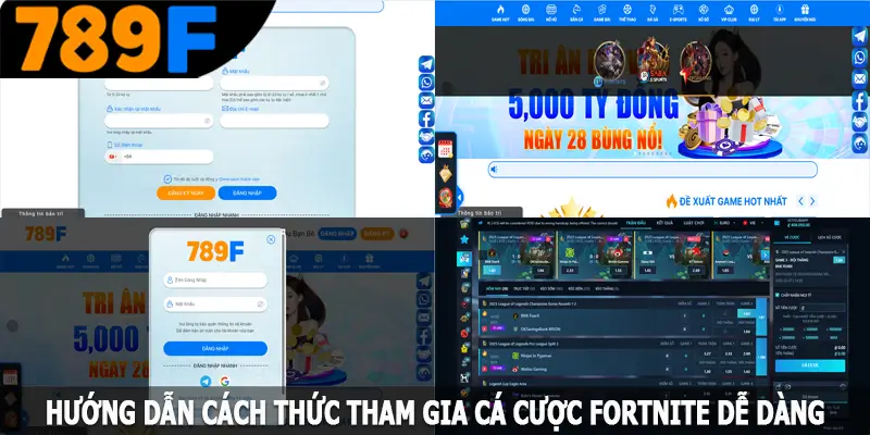 Hướng dẫn cách thức tham gia cá cược Fortnite dễ dàng