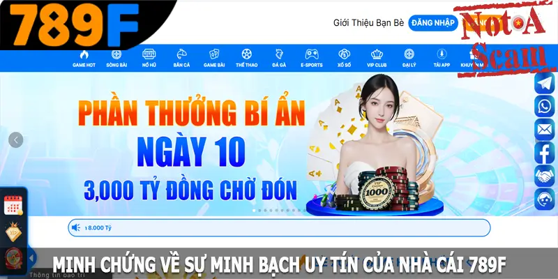 Minh chứng về sự minh bạch uy tín của nhà cái 789F Minh chứng về sự minh bạch uy tín của nhà cái 789F