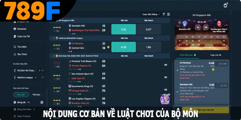 Nội dung cơ bản về luật chơi của bộ môn