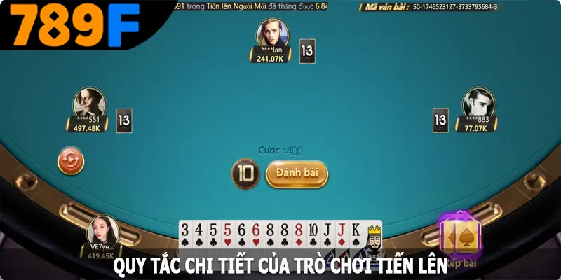 Quy tắc chi tiết của trò chơi tiến lên