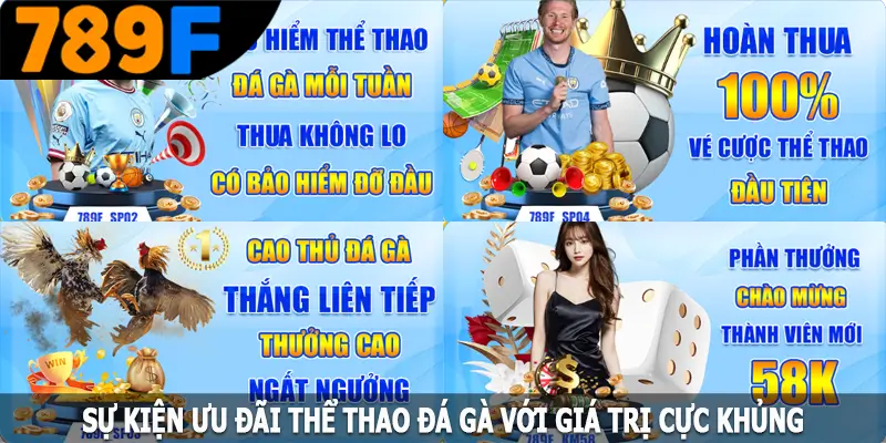 Sự kiện ưu đãi thể thao đá gà với giá trị cực khủng