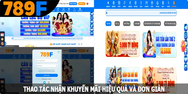 Thao tác nhận khuyến mãi hiệu quả và đơn giản