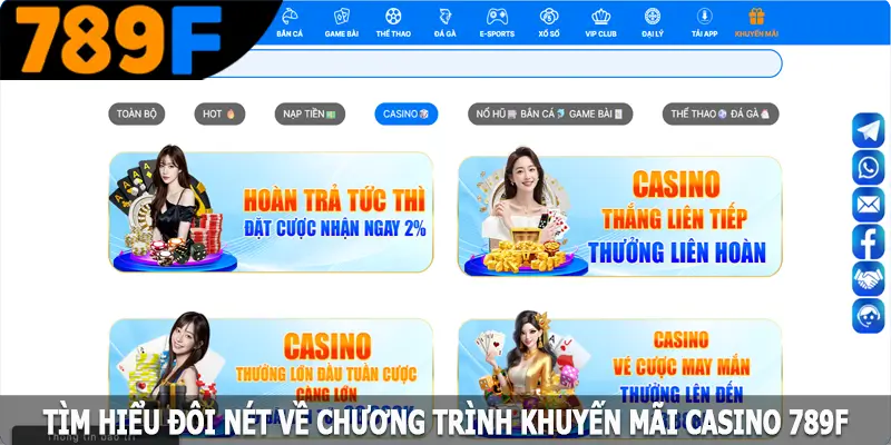 Tìm hiểu đôi nét về chương trình khuyến mãi casino 789F Tìm hiểu đôi nét về chương trình khuyến mãi casino 789F